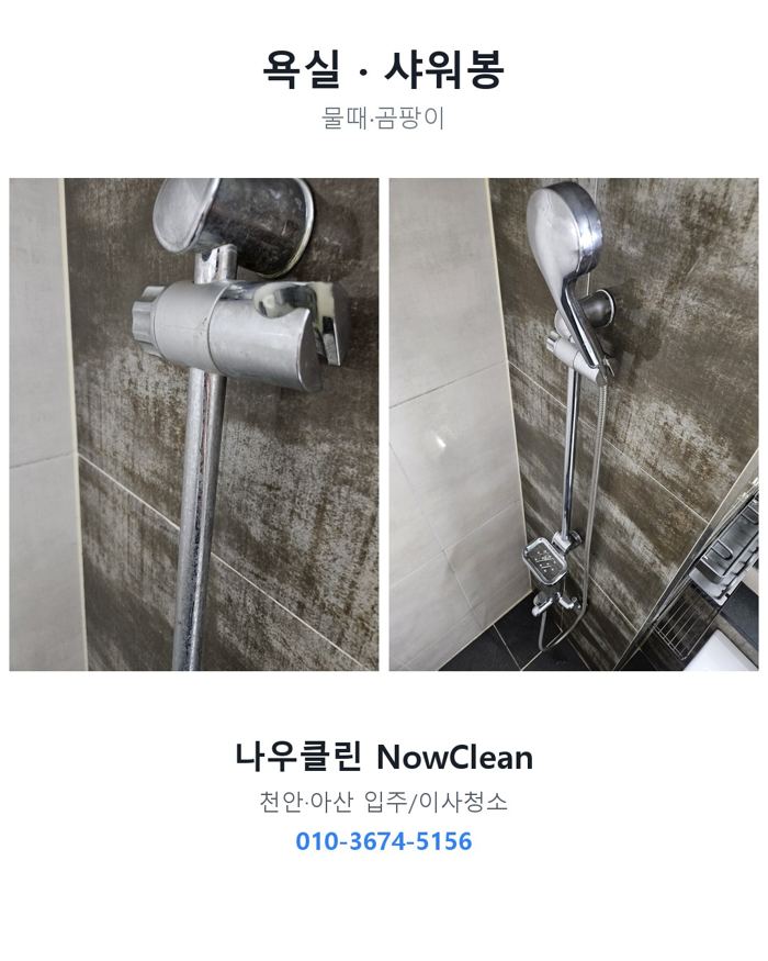 욕실 작업 전후